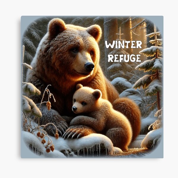 Item preview, Winter Refuge - Bears' Hug designed and sold by CALM-in-CHAOS.