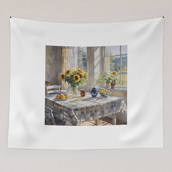 Item preview, Watercolor Farm Kitchen Table A designed and sold by Oldetimemercan.