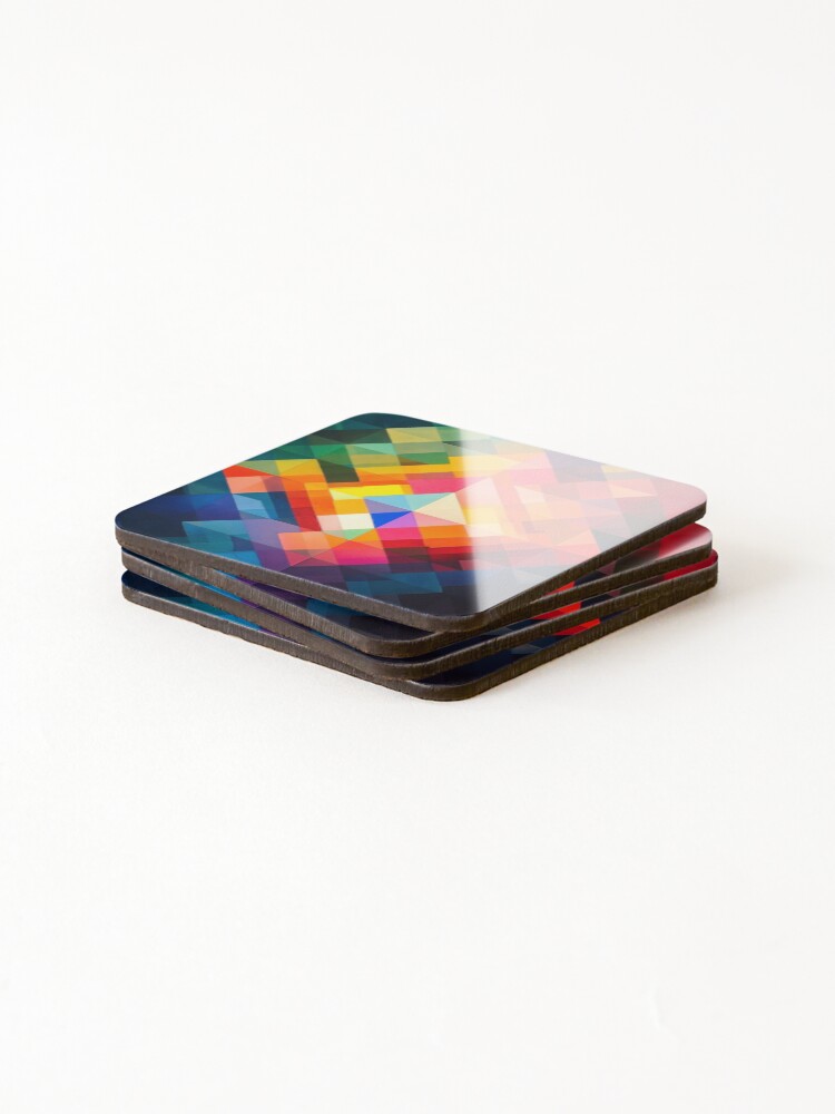 Thumbnail 4 of 5, Coasters (Set of 4), Random Geometric designed and sold by Retro-Recall.