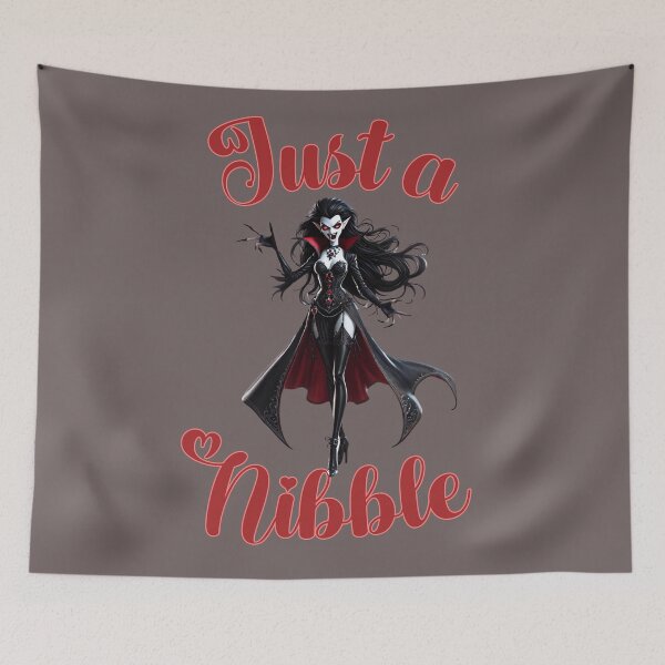Item preview, Just a Nibble -  Valentina Has Gone Viral with her thirsty blood cravings this Halloween designed and sold by 3DAF.