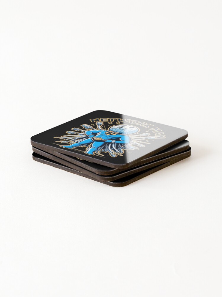 Thumbnail 4 of 5, Coasters (Set of 4), Network Man designed and sold by RafaelLima7.