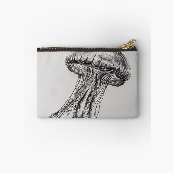 Item preview, Black and white jellyfish drawing designed and sold by Pencil-Art.