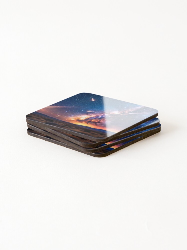 Thumbnail 4 of 5, Coasters (Set of 4), Cosmic Firefall - Stars designed and sold by eXtraHumans.
