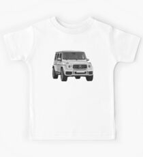 New Mercedes Benz AMG G63 White Front 4.0L V8 2019 Kids T-Shirt
