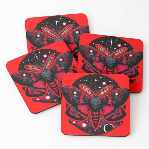 Item preview, Red and Black Cosmic Moth - Celestial Mystical designed and sold by Nostalgia Busters.