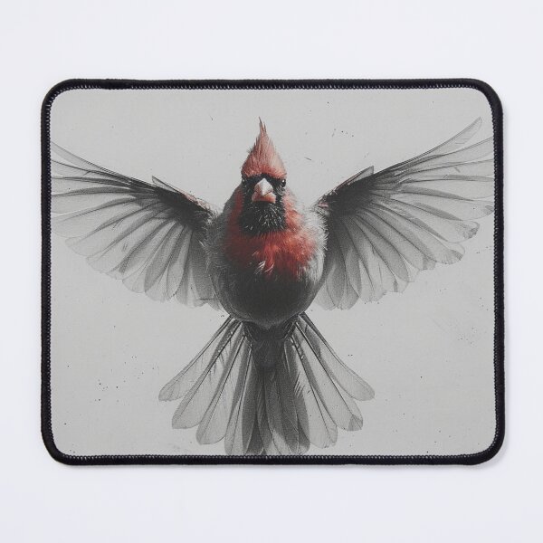 Item preview, Black and White Cardinal Pencil Drawing designed and sold by Pencil-Art.