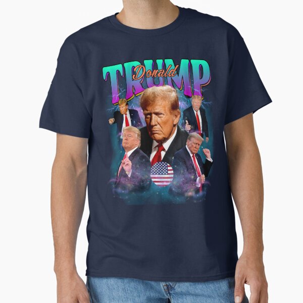 Vista previa del artículo con la obra «Diseño pirata vintage de Donald Trump de los años 90 para hombres, mujeres y niños», diseñado y vendido por Taylor  ART.