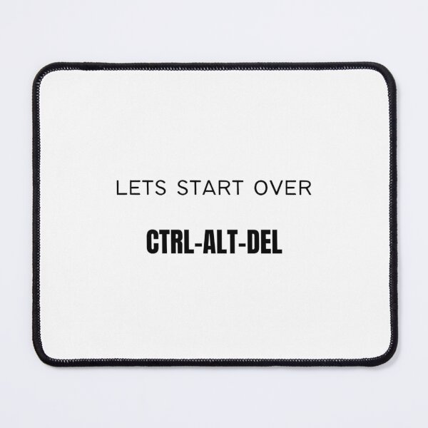 Item preview, lets start over cad text graphic v1 white background designed and sold by fishpressink.
