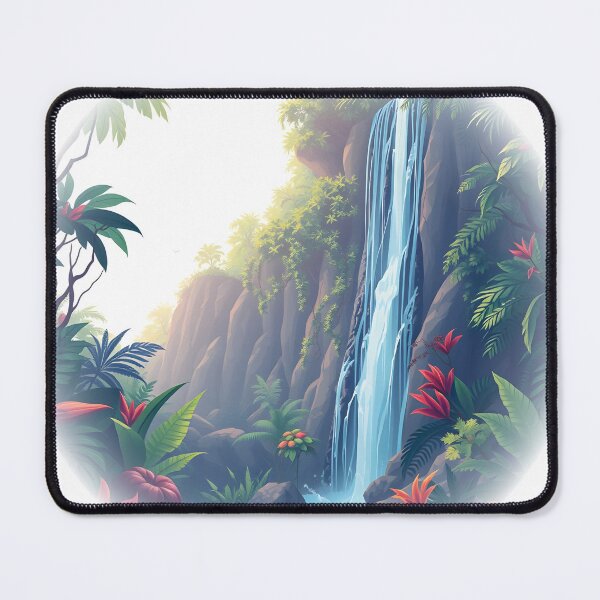 Item preview, Tropical Rainforest Waterfall designed and sold by Quirkhive.