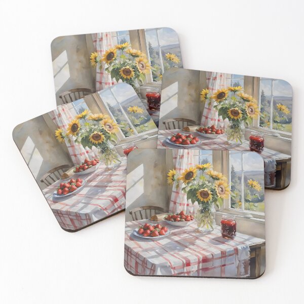 Item preview, Watercolor Farm Kitchen Table C designed and sold by Oldetimemercan.