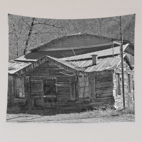 Item preview, Abandoned Restaurant Black&White designed and sold by DesignsAndDocs.
