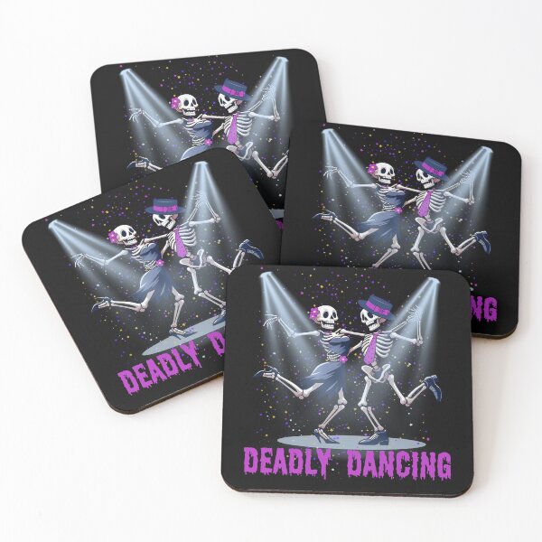 Item preview, Deadly Dancing Funny Dancing Skeletons Halloween Scary Dance designed and sold by NiibDesigns.