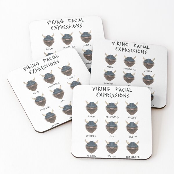 Item preview, Viking facial expressions  designed and sold by Ilikeiwantilove.
