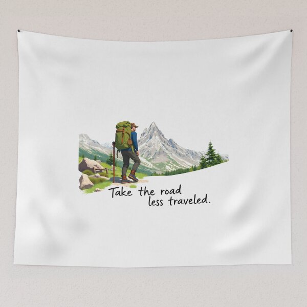 Item preview, The Lone Backpacker designed and sold by Quirkhive.
