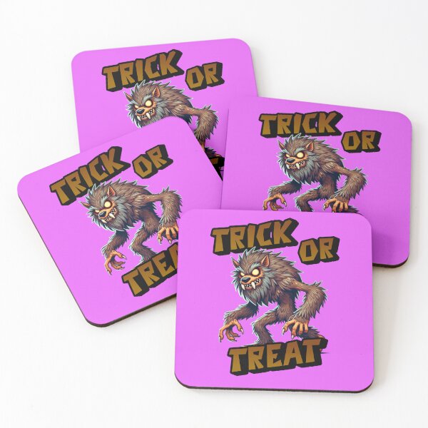 Item preview, Trick or Treat -  Harry a fuzzy lovable Werewolf out hunting for candy on Halloween designed and sold by 3DAF.