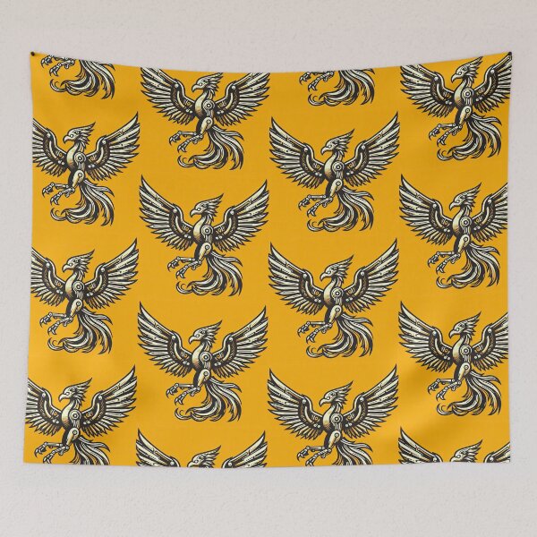 Item preview, Phoenix with Mechanical Wings Pop Art Style designed and sold by artofuniverse.