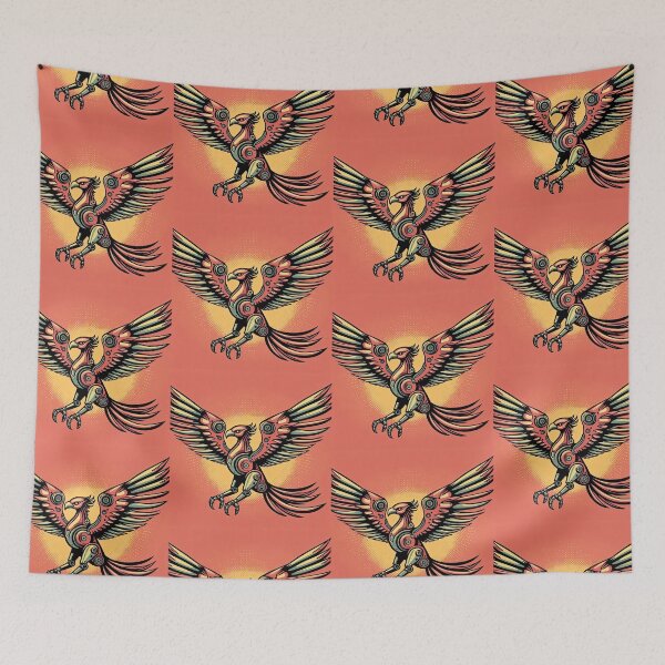 Item preview, Phoenix with Mechanical Wings Pop Art Style designed and sold by artofuniverse.
