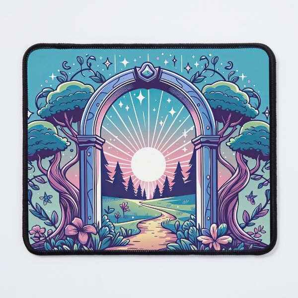 Item preview, Portal Opening to A Magical Forest Pop Art Style designed and sold by artofuniverse.