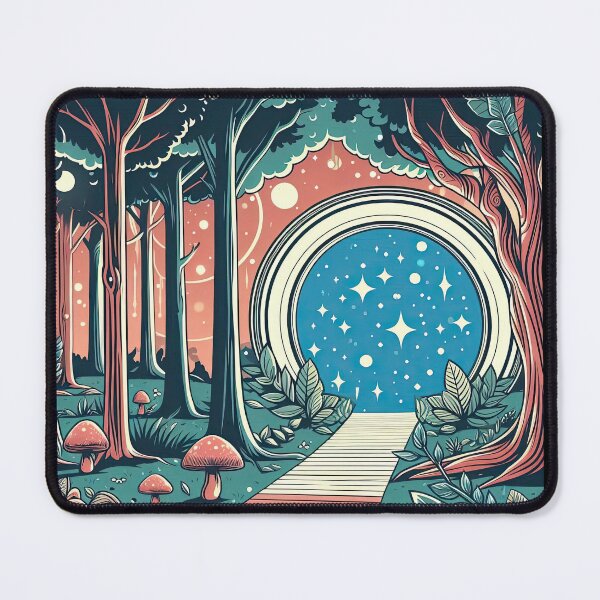 Item preview, Portal Opening to A Magical Forest Pop Art Style designed and sold by artofuniverse.