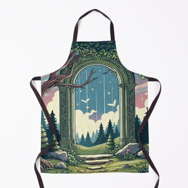 Item preview, Portal Opening to A Magical Forest Pop Art Style designed and sold by artofuniverse.