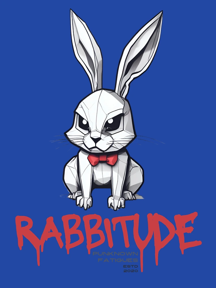 Thumbnail 6 of 6, Zipped Hoodie, Mischievous Rabbit, Rabbitude designed and sold by pUNKnown.