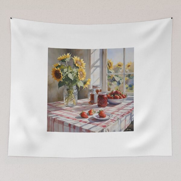 Item preview, Watercolor Farm Kitchen Table D designed and sold by Oldetimemercan.