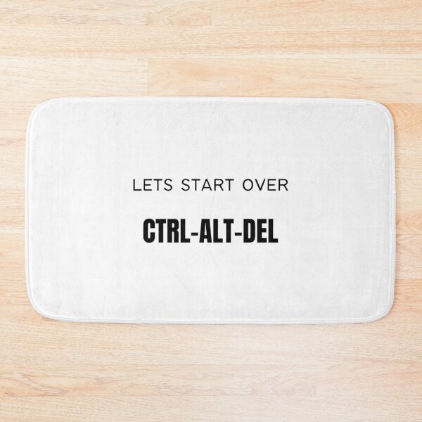 Item preview, lets start over cad text graphic v2 white background designed and sold by fishpressink.