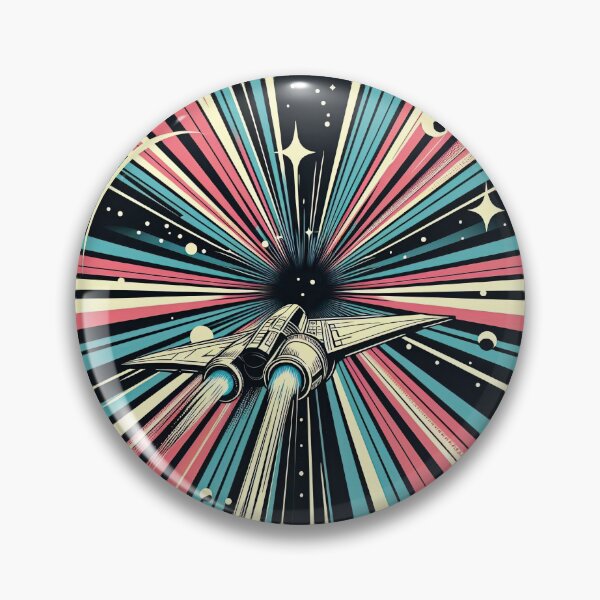 Item preview, Spaceship Entering Hyperspace Pop Art Style designed and sold by artofuniverse.