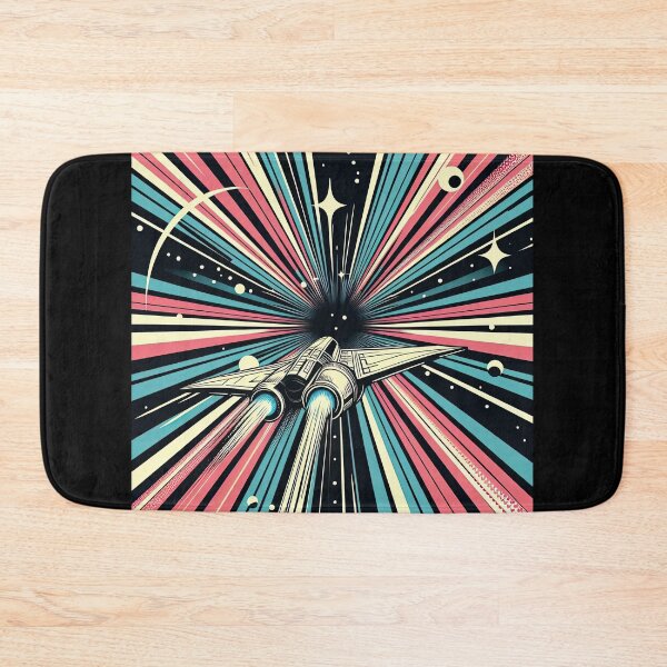 Item preview, Spaceship Entering Hyperspace Pop Art Style designed and sold by artofuniverse.