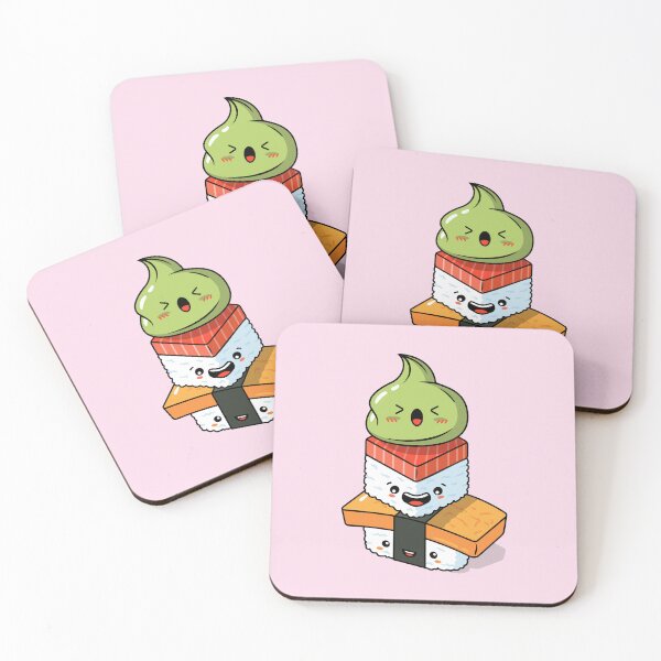 Item preview, Cute Kawaii Sushi Stack Trio Friends Group 1 designed and sold by KILLTHEBOX.