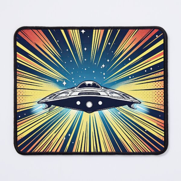 Item preview, Spaceship Entering Hyperspace Pop Art Style designed and sold by artofuniverse.