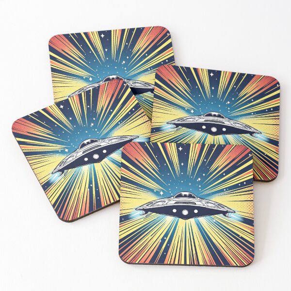 Item preview, Spaceship Entering Hyperspace Pop Art Style designed and sold by artofuniverse.
