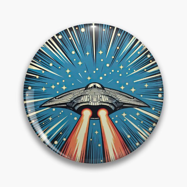 Item preview, Spaceship Entering Hyperspace Pop Art Style designed and sold by artofuniverse.