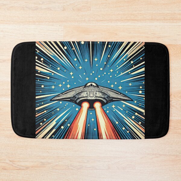 Item preview, Spaceship Entering Hyperspace Pop Art Style designed and sold by artofuniverse.