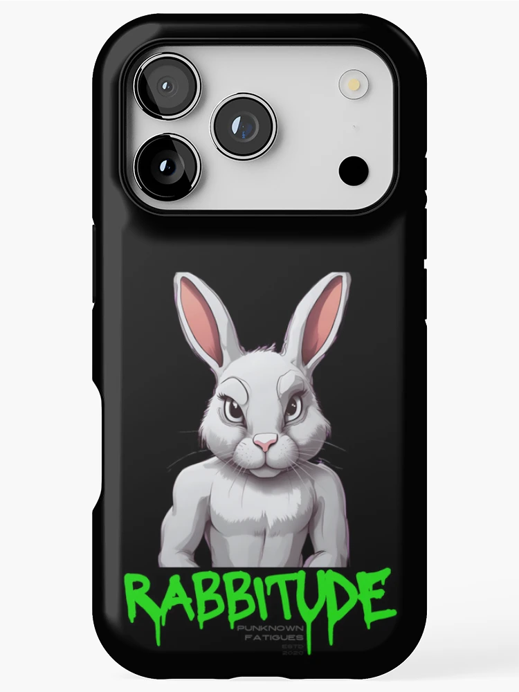 Thumbnail 1 of 4, iPhone Case, Sinister Rabbit, Rabbitude designed and sold by pUNKnown.