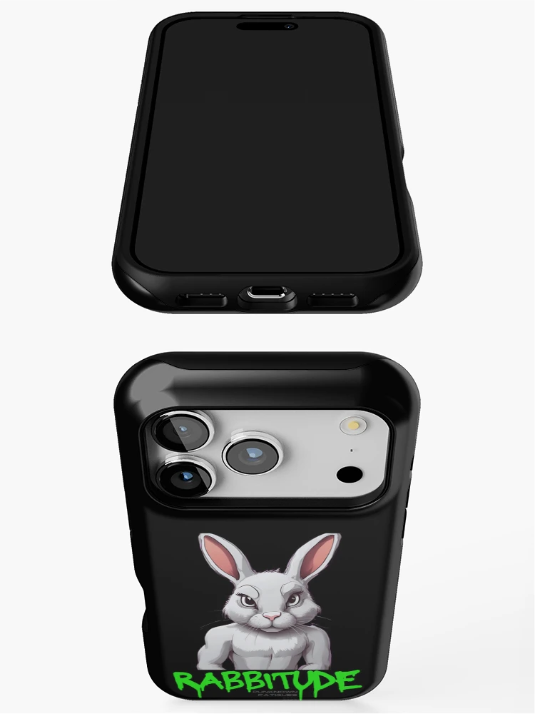 Thumbnail 3 of 4, iPhone Case, Sinister Rabbit, Rabbitude designed and sold by pUNKnown.