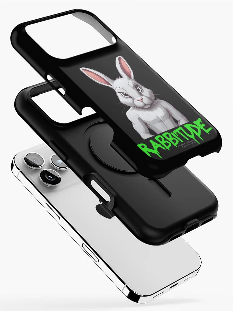 Thumbnail 2 of 4, iPhone Case, Sinister Rabbit, Rabbitude designed and sold by pUNKnown.