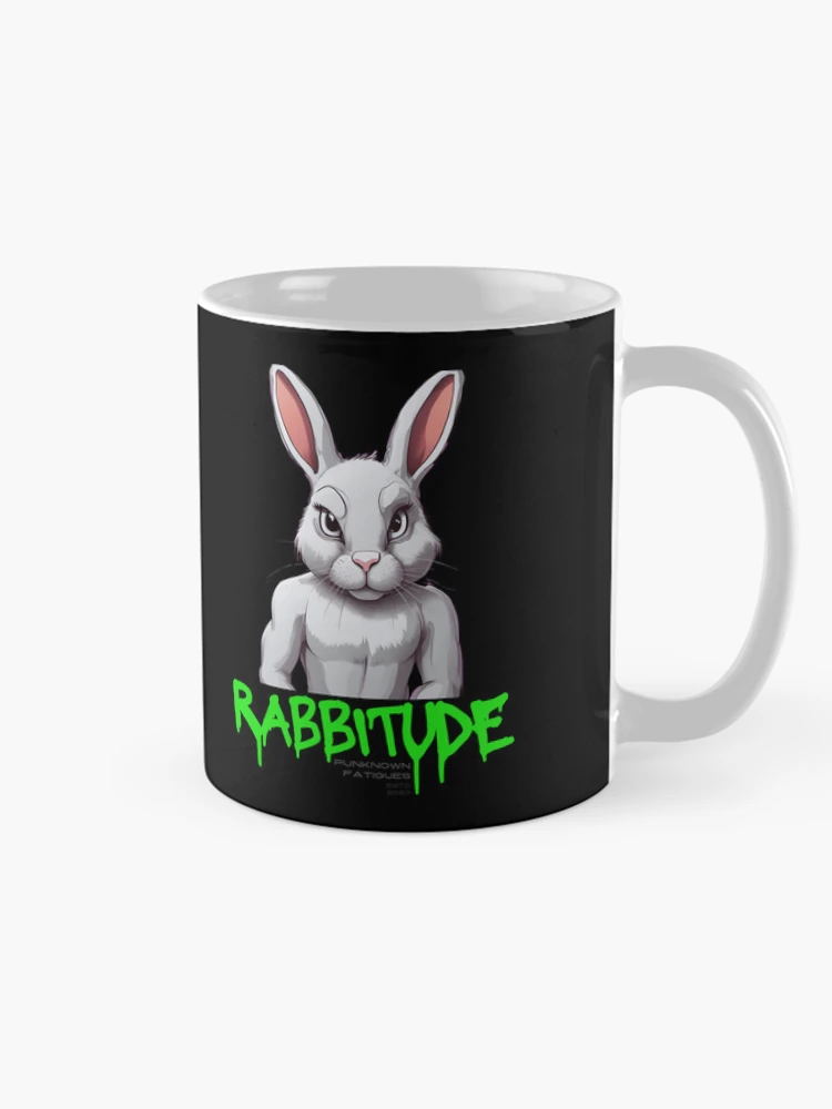 Thumbnail 3 of 6, Coffee Mug, Sinister Rabbit, Rabbitude designed and sold by pUNKnown.