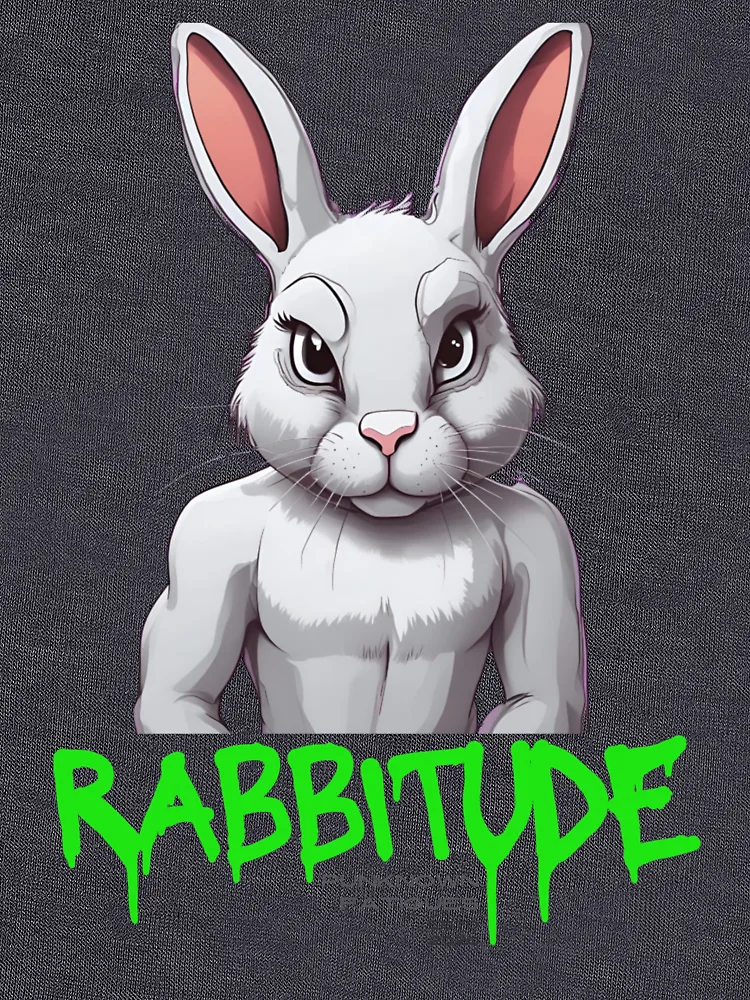 Thumbnail 6 of 6, Lightweight Sweatshirt, Sinister Rabbit, Rabbitude designed and sold by pUNKnown.