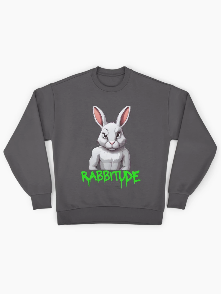 Thumbnail 1 of 6, Premium Oversized Sweatshirt, Sinister Rabbit, Rabbitude designed and sold by pUNKnown.
