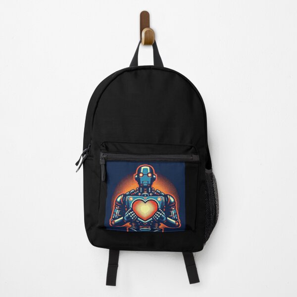 Item preview, Robot with A Glowing Heart Pop Art Style designed and sold by artofuniverse.
