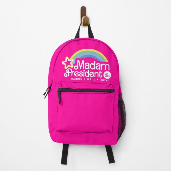 Item preview, Madam President Kamala Harris Wallz Election 2024 Pink Rainbow Feminine designed and sold by adlydesigns.