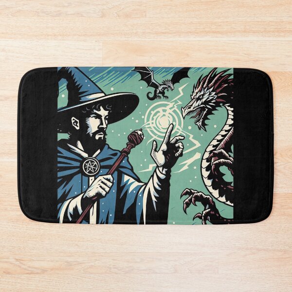 Item preview, Sorcerer Summoning A Dragon Pop Art Style designed and sold by artofuniverse.