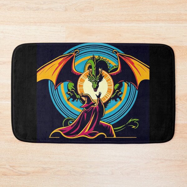 Item preview, Sorcerer Summoning A Dragon Pop Art Style designed and sold by artofuniverse.