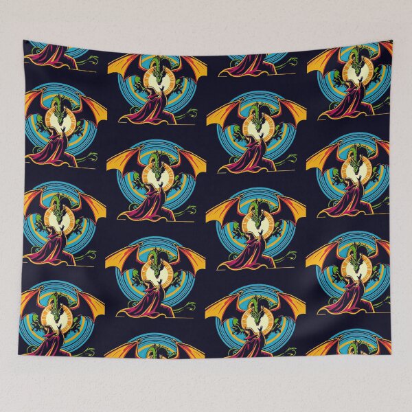 Item preview, Sorcerer Summoning A Dragon Pop Art Style designed and sold by artofuniverse.