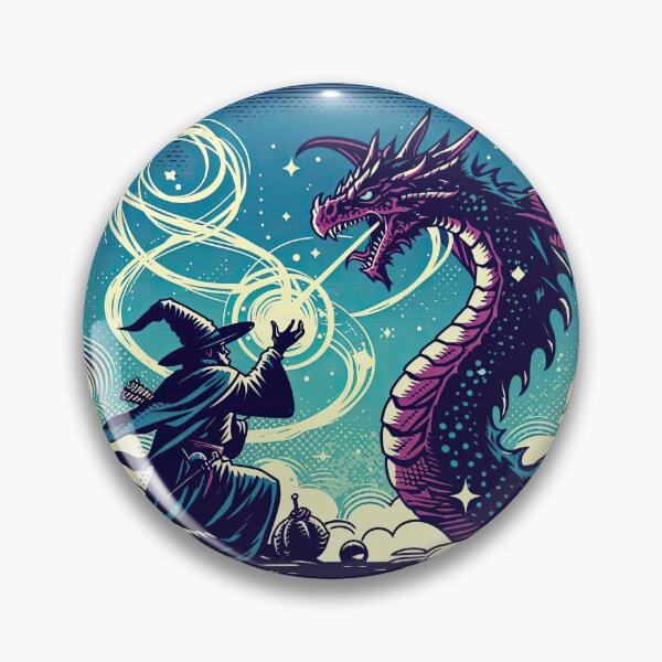Item preview, Sorcerer Summoning A Dragon Pop Art Style designed and sold by artofuniverse.
