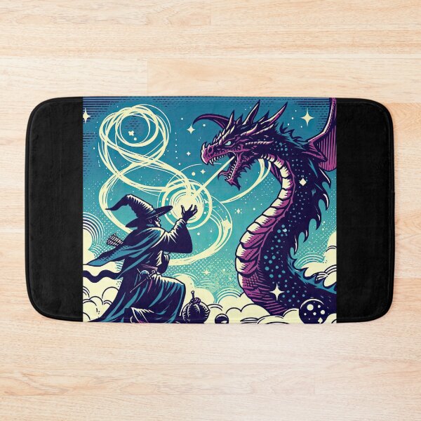 Item preview, Sorcerer Summoning A Dragon Pop Art Style designed and sold by artofuniverse.