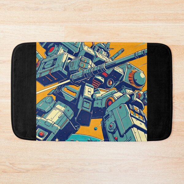 Item preview, Giant Mech Battling in Space Pop Art Style designed and sold by artofuniverse.