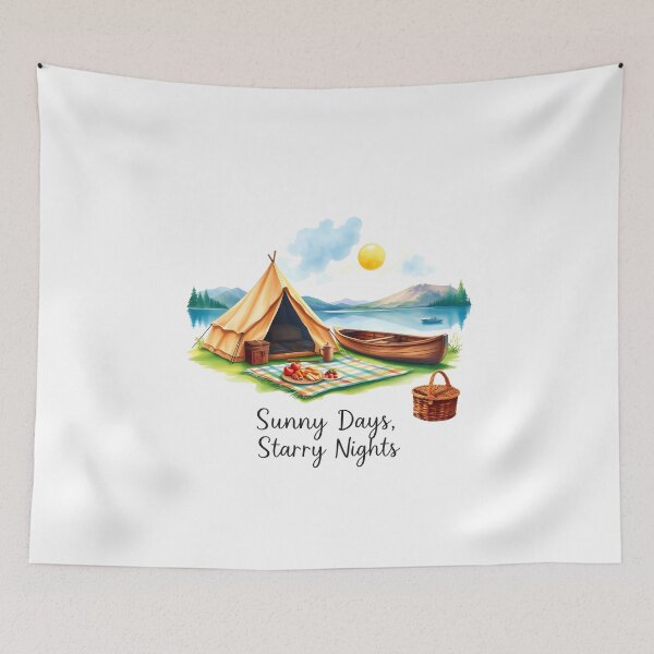 Item preview, Retro Camping Trip designed and sold by Quirkhive.