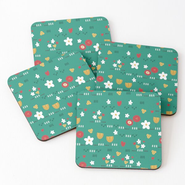 Item preview, Wildflower Field of Red Poppies, White Daisies and Yellow Tulips designed and sold by BeanandBear.